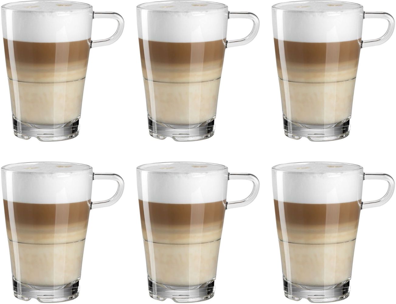 4 Tasse À Café Double Paroi de 350ml pour Latte Macchiato, Verre à