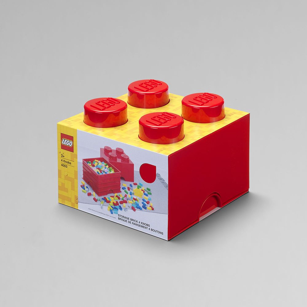 Caja de alamacenaje LEGO 4 roja