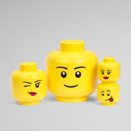 Triviaal Verwacht het kussen LEGO® Opbergbox Hoofd Silly Ø 16 x 18.5 cm Kopen? | Cookinglife