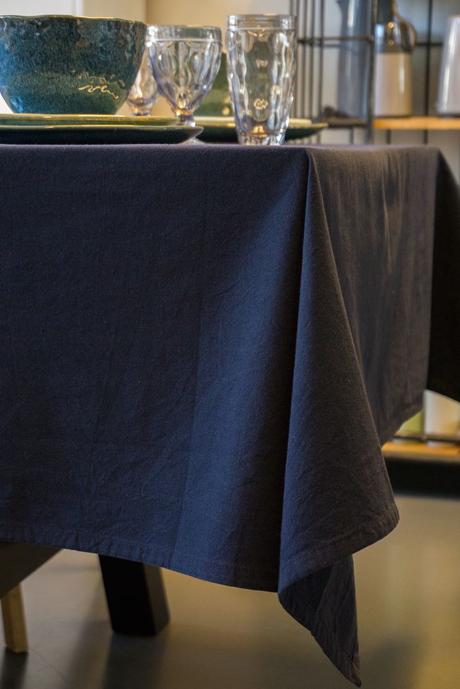 genetisch cel Kwik KOOK Tafelkleed Washed Navy - 140 x 300 cm kopen? | Cookinglife