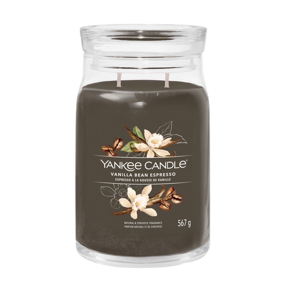 Candela Yankee candle vanilla crème brulee 567g marrone in cera