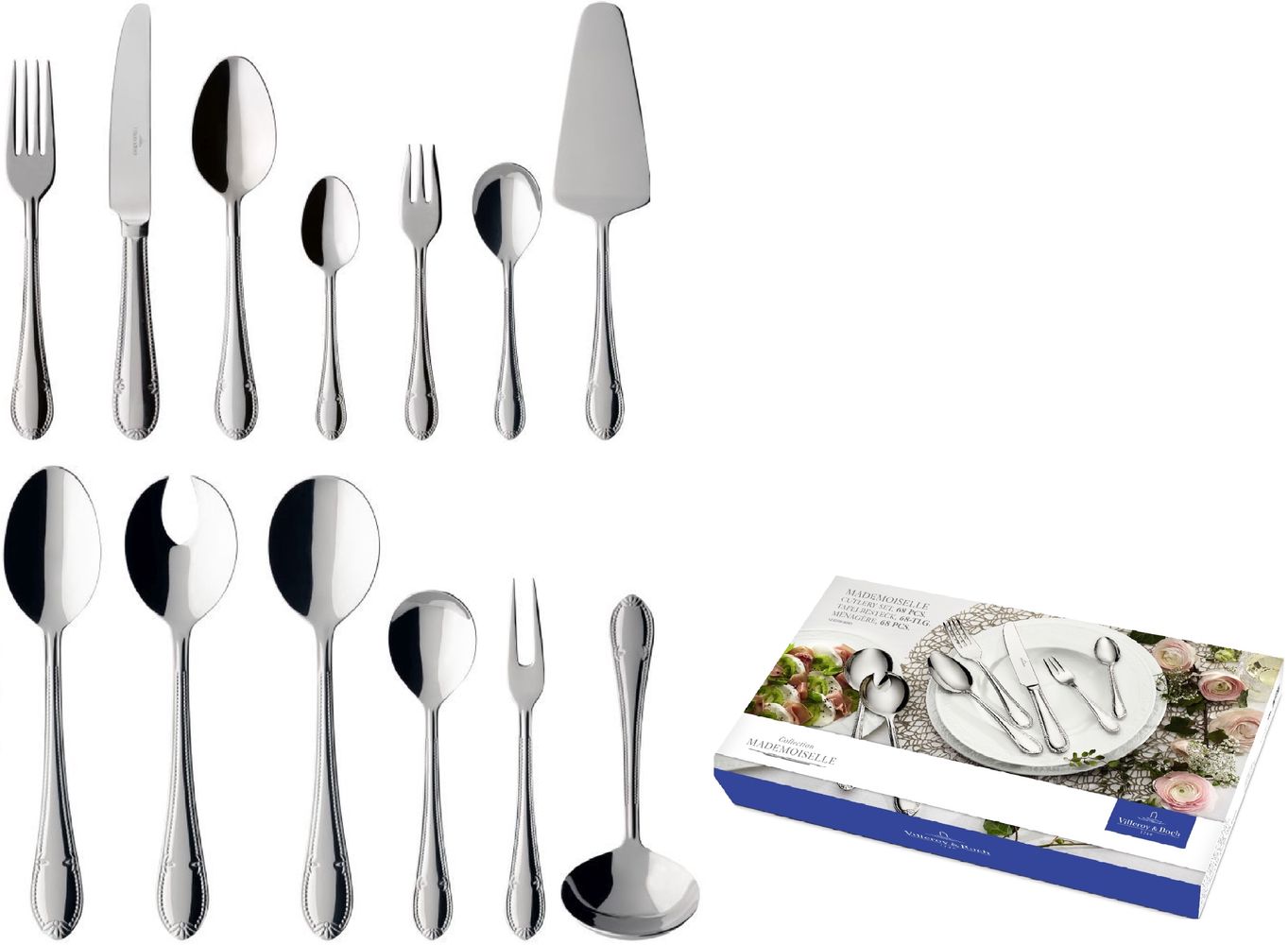Manuscript beetje oud Villeroy and Boch 68-Piece Cutlery Set Mademoiselle | Buy now at Cookinglife
