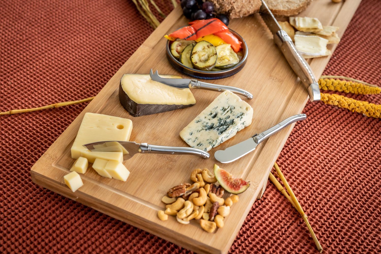 Cloche à fromage Leonardo avec couteau à fromage - Ensemble de 3 pièces