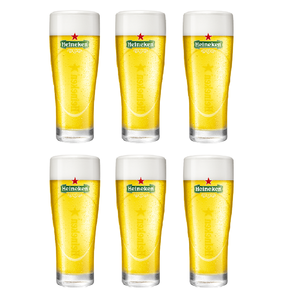 presidente Crítico tambor Vasos de Cerveza Heineken Ellipse 500 ml - 6 Piezas