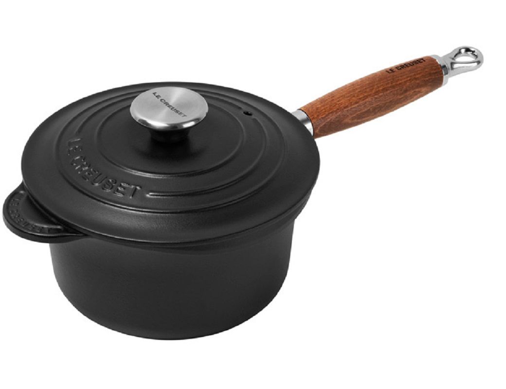 Le Creuset Steel Pan with Lid Matte Satin Black ⌀ 18 cm Free shipping