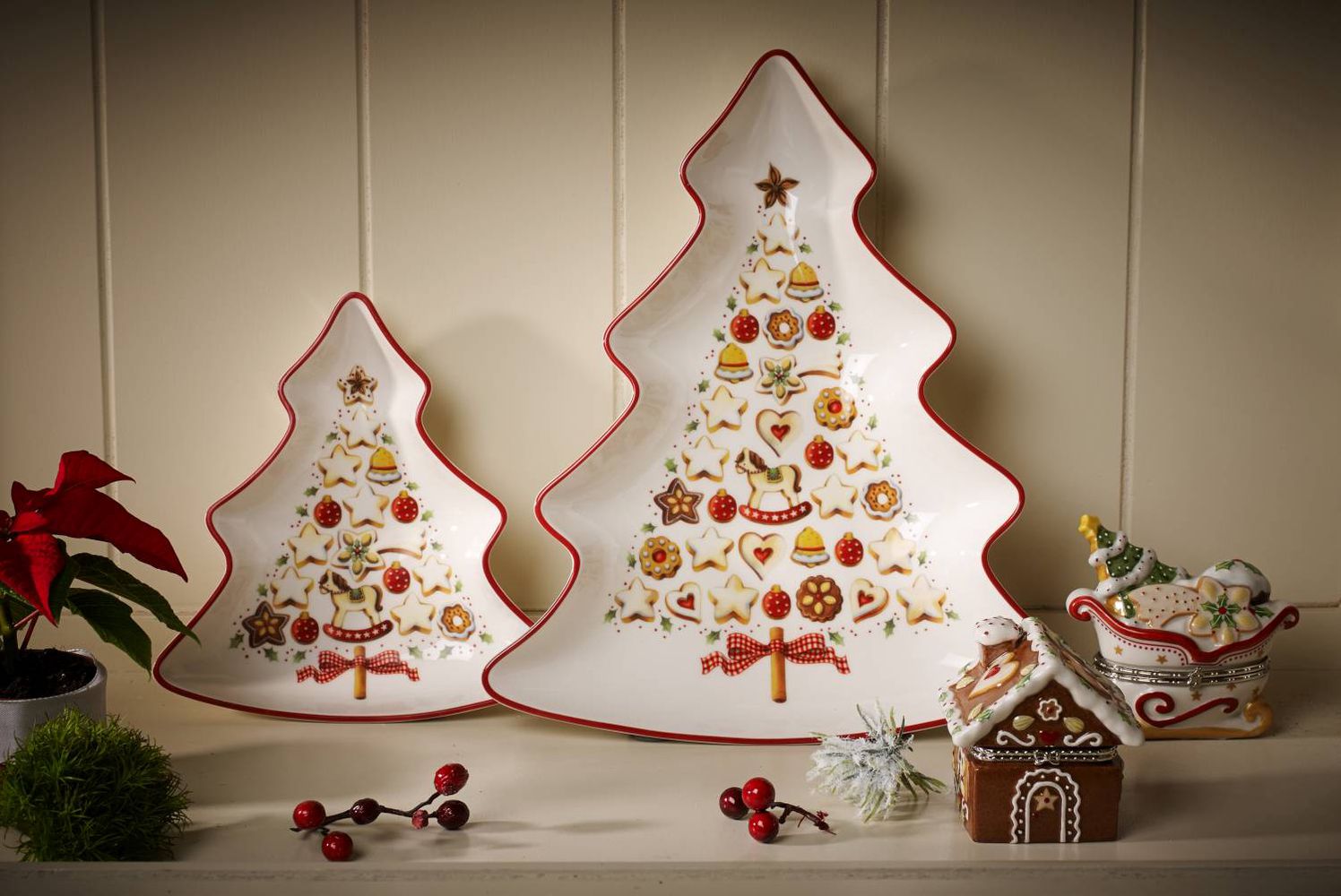 Bandeja con forma de Árbol de Navidad Villeroy & Boch Winter Bakery Delight