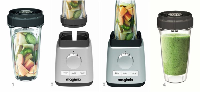 Magimix Blend Cups pour Blender 700 / 400 ml - 2 Pièces ? Cookinglife.fr