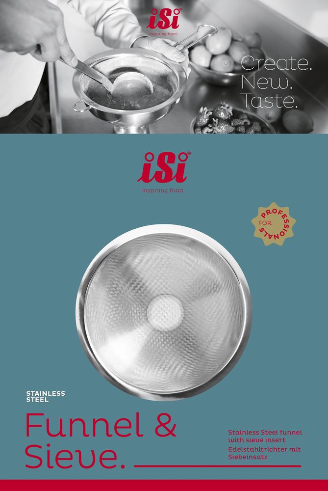 Occlusie Orthodox ondergronds iSi Funnel + Sieve | Buy now at Cookinglife
