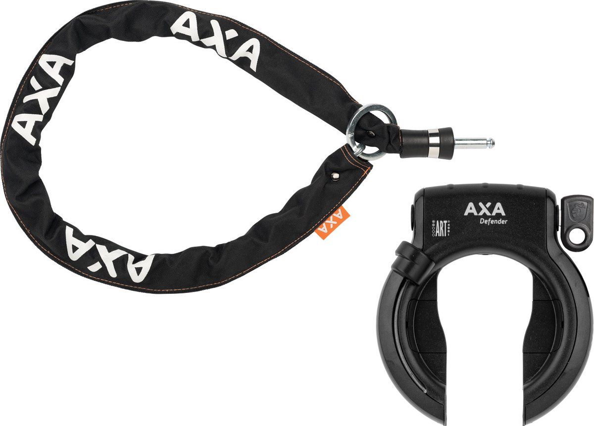 Beperking vod Memoriseren AXA Defender ART2 Zwart + AXA RLC Insteekketting 140 cm 5,5 mm Zwart -  Voordeelfiets.nl