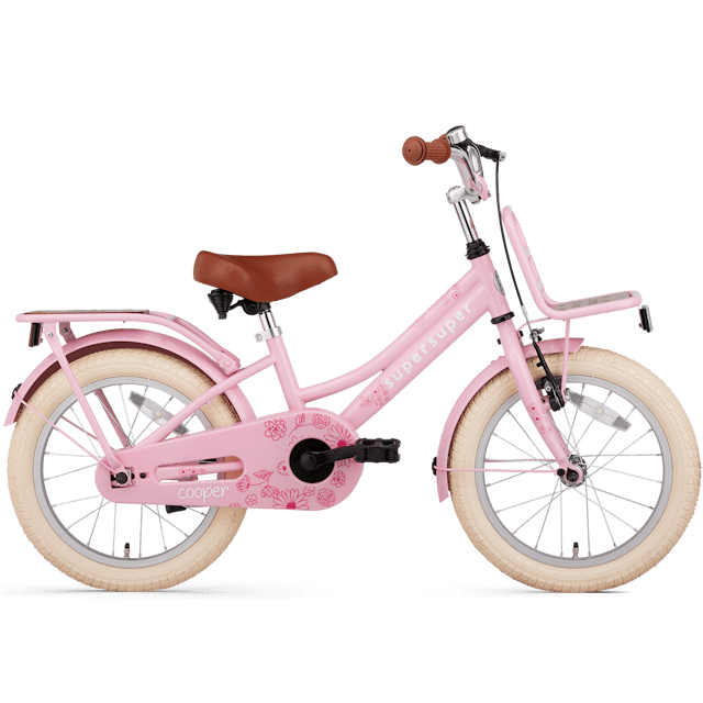 Bicicleta Cooper Bamboo – 16 pulgadas – rosa - Super Super 