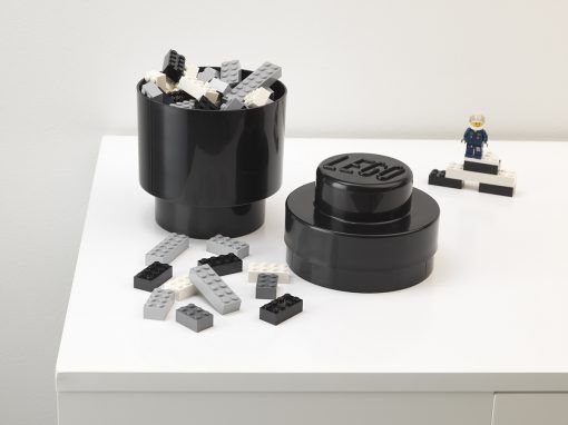 idioom galblaas bevroren LEGO® Opbergbox Zwart ø 12.3 x 18.3 cm - Woldring.nl