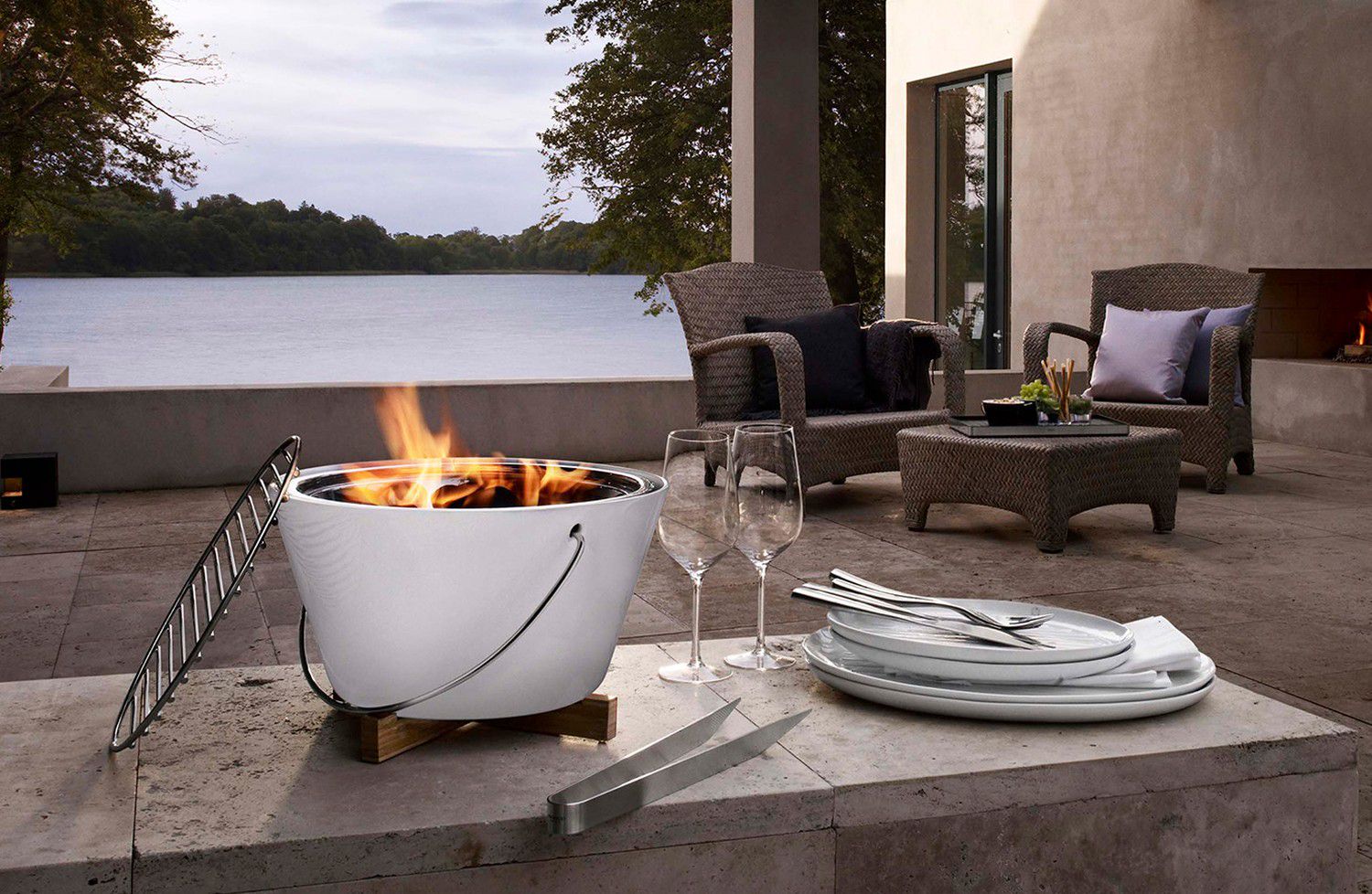 Eva Solo tafelbarbecue wit kopen? | Woldring Tafel BBQ Grill Wit – Eva Solo | Zwembadproducten.nl