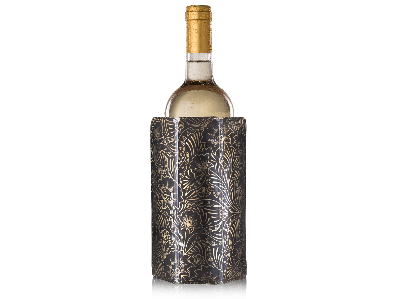 enthousiast Broer Transparant Vacu Vin Wijnkoeler Active Cooler - Sleeve - Royal Gold - Limited Edition -  Woldring.nl