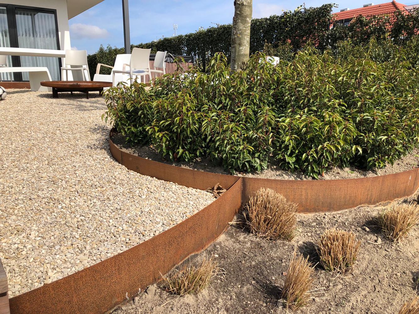 Rasen Kante Umrandung Flexibel Garten Einfassung Beet Zaun aus Weide 5m lang 