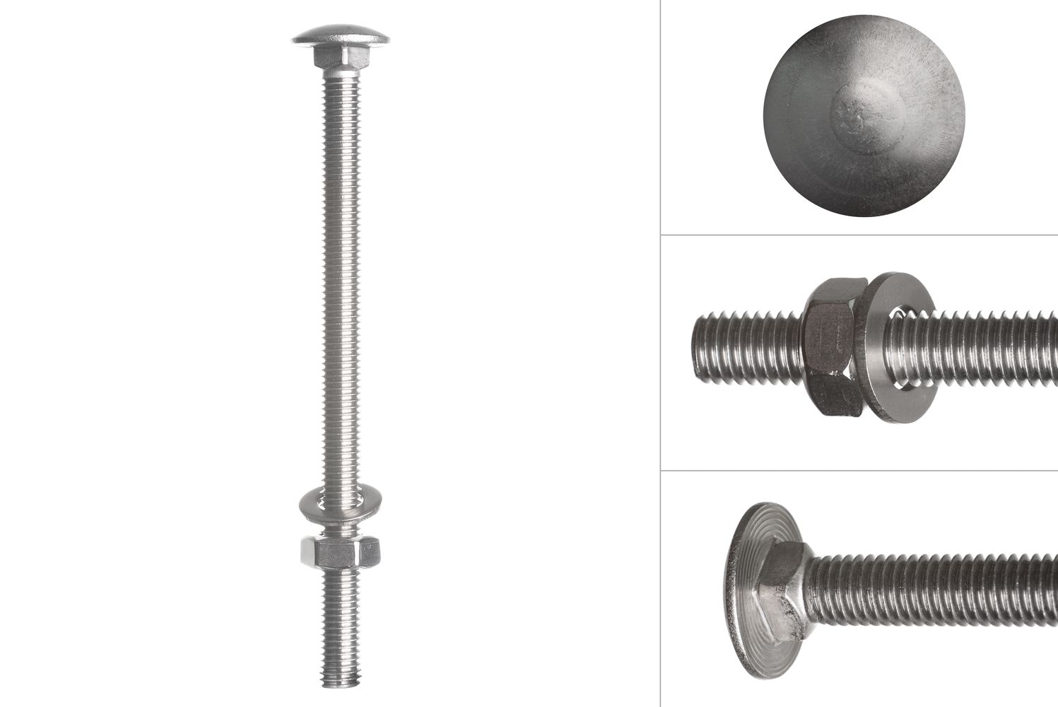 Galvanised Eye Bolt with Bolt and Washer M10 150mm 