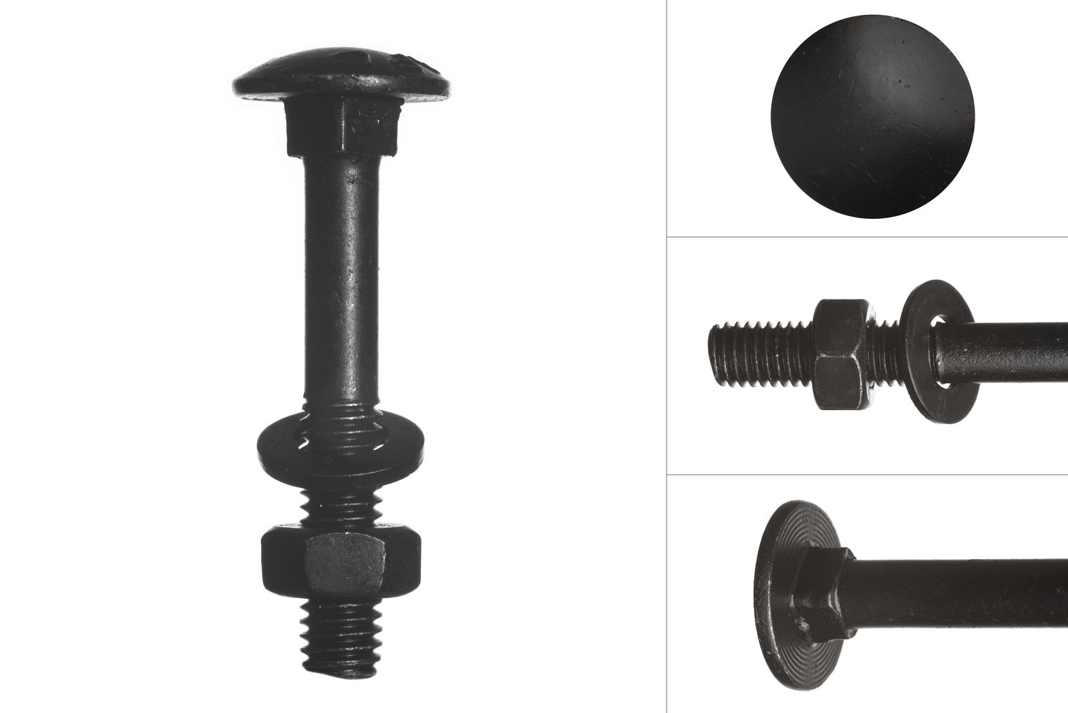 Anti-Corrosion 20x Black Screws Plastic Nuts & Bolts Washers,M6 x 40mm 