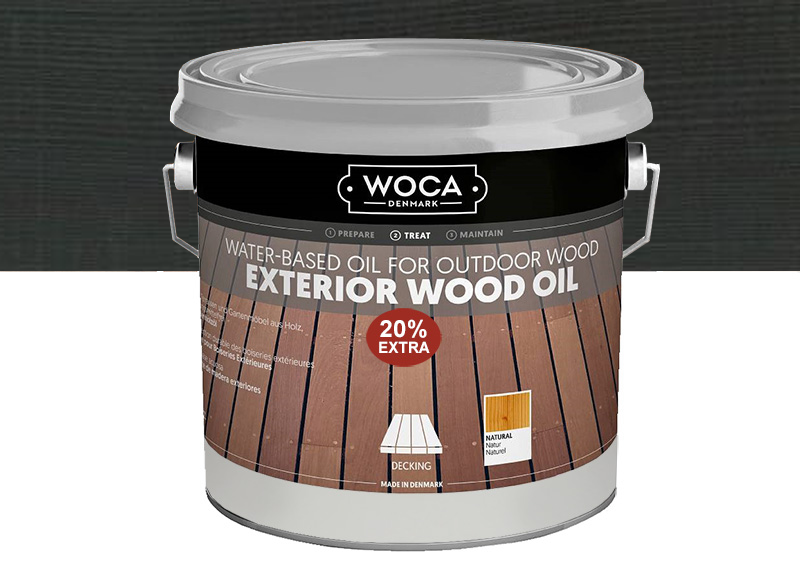 Zonder hoofd Haalbaar Neem de telefoon op Woca Exterior Oil Antraciet - hout olie 0,75L, 2,5L, Testers