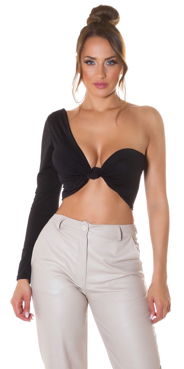  sexy zwarte crop top