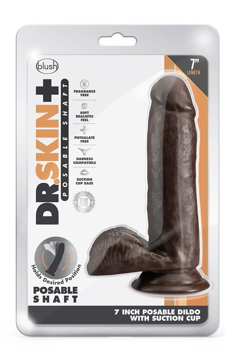 dikke bruine dildo met ballen