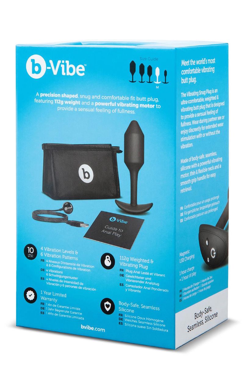 b-Vibe Snug Plug 2 Vibrerend verpakking achter
