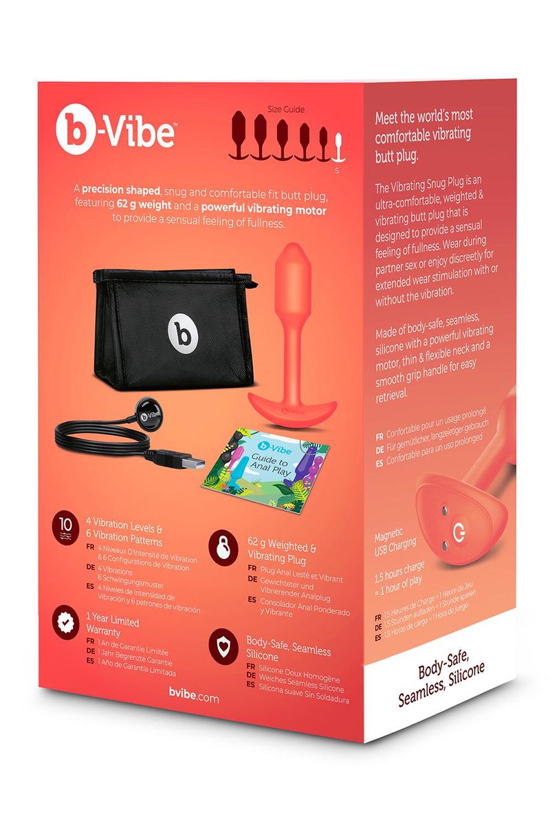 b-Vibe Snug Plug 1 Vibrerende Butt Plug verpakking