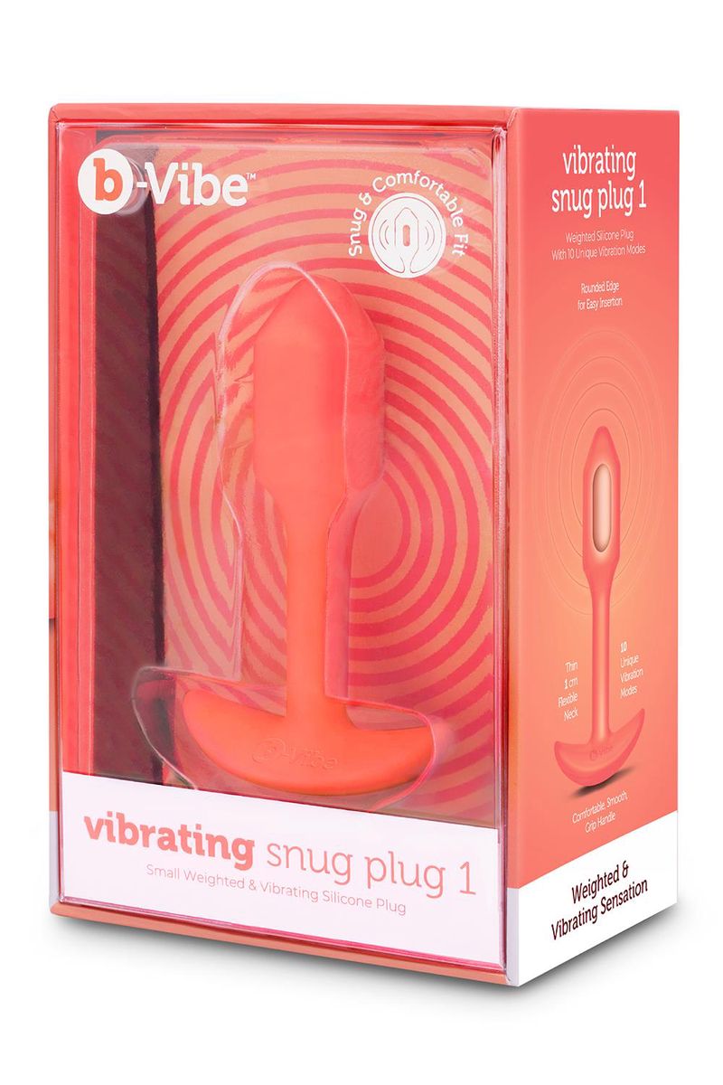 b-Vibe Snug Plug 1 Verzwaarde Butt Plug verpakking