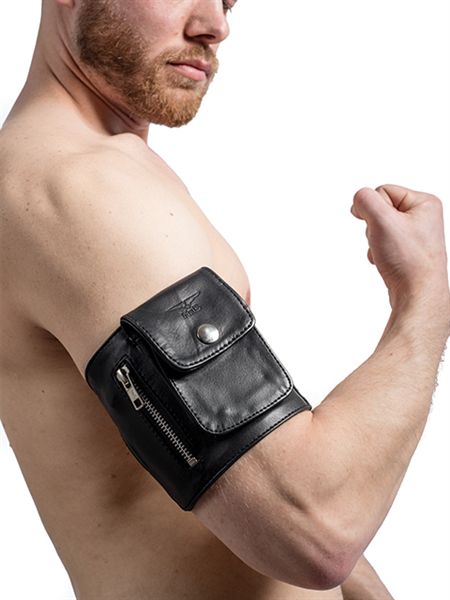 leren arm wallet