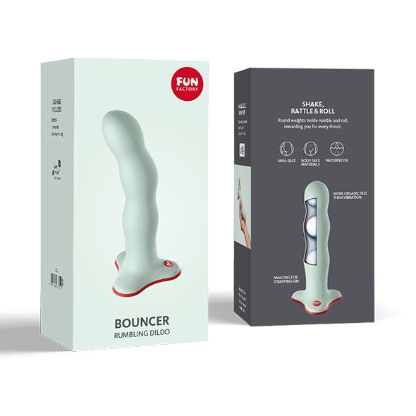 Voorbind dildo met balletjes