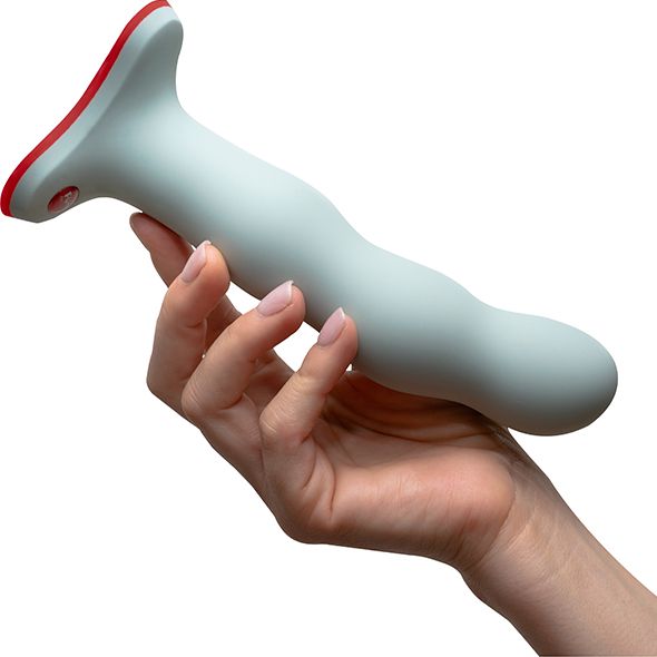 Voorbind dildo met balletjes