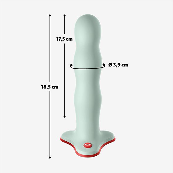 Voorbind dildo met balletjes