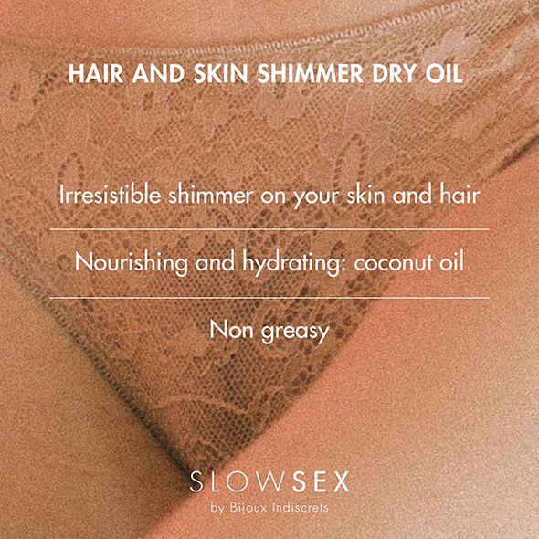 Hair & Skin Shimmer Dry Oil - Slow Sex3