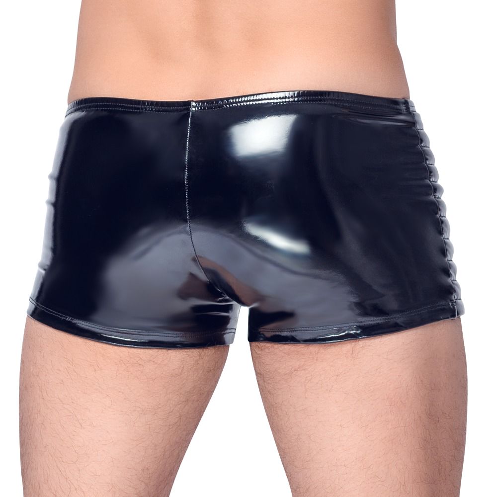 Black level lak short biker achterkant