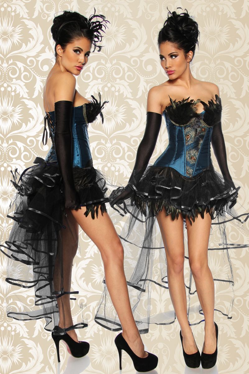 zwarte burlesque petticoat