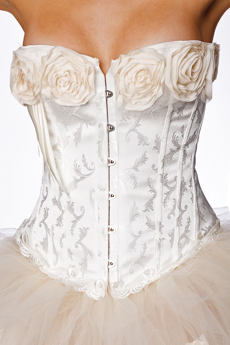 cremekleurig corset 