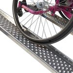 Aluminium oprijplaten rolstoel met opstaande randen 200 cm