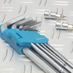 45-delige steek-ringratelset met bitjesset en inbussleutels in "PRO" softmodule