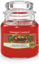 Yankee Candle Geurkaars Small Red Apple Wreath - 9 cm / ø 6 cm