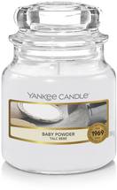 Bougie parfumée Yankee Candle Small Baby Powder - 9 cm / ø 6 cm