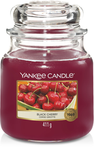 Yankee Candle Duftkerze Medium Black Cherry - 13 cm / ø 11 cm
