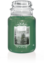 Bougie parfumée Yankee Candle Evergreen Mist - Grand format - 17 cm / ø 11 cm