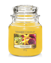 Bougie parfumée Yankee Candle taille moyenne Tropical Starfruit - 13 cm / ø 11 cm