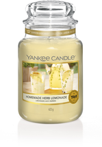 Yankee Candle Geurkaars Large Homemade Herb Lemonade - 17 cm / ø 11 cm