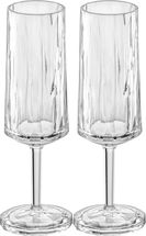 Koziol Champagnergläser - unzerbrechlich - Superglas 100 ml - 2 Stücke