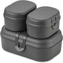 Koziol Mini-Lunchbox Set Pascal Grau 3-tlg.