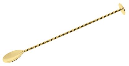 Palette / cucchiaio da cocktail Paderno BAR oro 27 cm