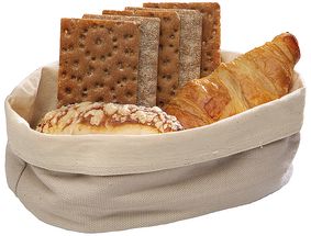 Sac à pain beige Paderno 25 x 18 cm