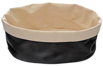 Corbeille à pain Paderno Beige/Noir 25x18 cm