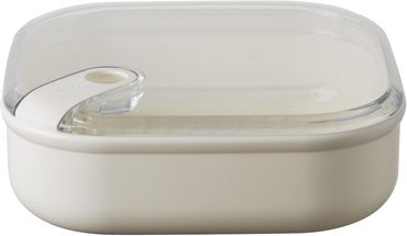 Boîte à lunch Omada Pull Box basse beige 20 x 20 cm / 1 litre