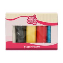 Pasta di zucchero FunCakes Multipack Primary Colours 5 x 100 grammi