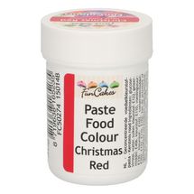 Pasta Colorante Comestible FunCakes Christmas Red 30 gramos
